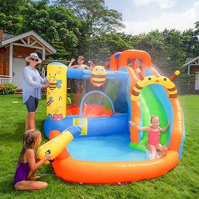 Maison gonflable pour enfants avec souffleur pistolet à eau de pulvérisation. Parcourez notre magasin en ligne DIAYTAR COTE D'IVOIRE  et profitez de nos offres incroyables sur une large gamme de produits. Trouvez tout ce dont vous avez besoin, de l'électroménager à l'informatique, et restez à la mode sans vous ruiner grâce à nos articles à prix réduits.
