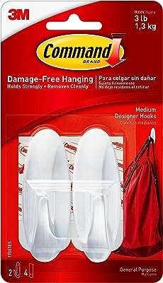 Cintre command 3m adhésif pour double face 136 kg plastique blanc