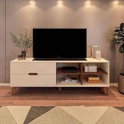 Meuble tv artley verona jusqu'à 75" avec 2 tiroirs blanc cassé pin. DIAYTAR COTE D'IVOIRE  vous propose une expérience d'achats en ligne unique. Découvrez notre sélection de produits discount allant de la maison à l'électroménager, de l'informatique à la mode, sans oublier les gadgets les plus en vogue. Ne dépensez pas plus que nécessaire et trouvez tous vos articles préférés à des prix incroyables !