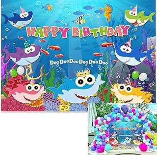Toile de fond d'anniversaire bébé requin pour enfants fournitures de fête 21 x 15 m gf012. Profitez de rabais incroyables sur DIAYTAR COTE D'IVOIRE  et économisez sur tous vos achats! Que vous cherchiez des équipements high-tech, des produits de beauté, des articles pour animaux de compagnie ou même des meubles pour la maison, notre boutique en ligne généraliste vous propose les meilleurs prix du marché.