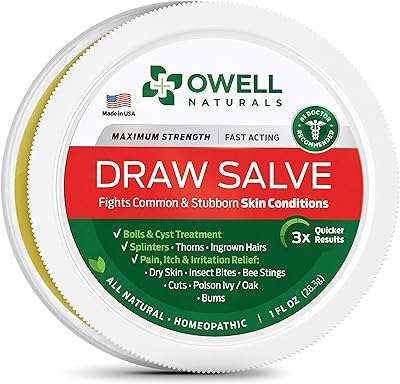 Pommade de peinture 1 oz traitement des poils incarnés dissolvant d'échardes piqûres d'araignées et d'insectes. Faites des économies sans compromis chez DIAYTAR COTE D'IVOIRE, votre destination de shopping en ligne pour des produits discount de qualité supérieure, allant des appareils électroniques à la décoration d'intérieur.