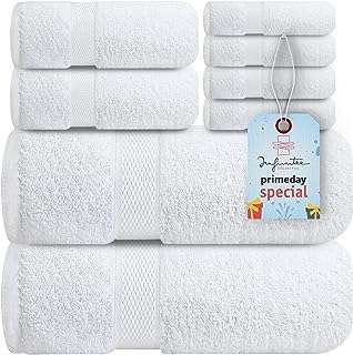 Ensemble de serviettes de bain blanches de luxe [paquet de 8] 2 essuie mains et 4. DIAYTAR COTE D'IVOIRE  est votre destination en ligne pour des offres incroyables. Parcourez notre collection variée de produits discount, comprenant des articles pour la maison, l'électroménager, l'informatique, la mode et les gadgets, et découvrez des prix imbattables qui correspondent à toutes les bourses.