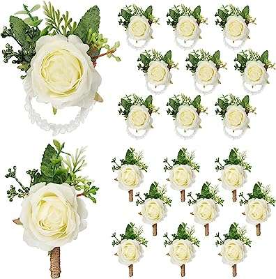 Ensemble de 36 pièces de corsage et boutonnière blancs comprenant 18 bracelets ivoire pour hommes. Faites des économies sur tous les fronts avec DIAYTAR COTE D'IVOIRE . Parcourez notre boutique en ligne et trouvez tout ce dont vous avez besoin, des appareils électroménagers dernier cri aux vêtements à la mode, en passant par les gadgets high-tech, le tout à des prix imbattables.
