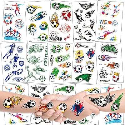 Autocollant de tatouage temporaire gragra football 20 feuilles football pour enfants. Ne payez pas plus cher pour vos achats ! DIAYTAR COTE D'IVOIRE  propose une sélection de produits discount pour tous les budgets, allant de la maison à l'électroménager en passant par l'informatique, la mode et les gadgets. Faites des économies sans compromis sur la qualité !