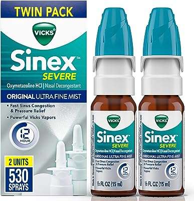 Vicks senex ultra-soft original spray nasal sévère soulagement décongestionnant du rhume ou des allergies