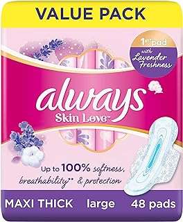 Serviettes hygiéniques féminines always skin love parfum lavande fraîche super. En quête de produits discount de qualité ? DIAYTAR COTE D'IVOIRE  est là pour vous satisfaire ! Explorez notre boutique en ligne et découvrez notre vaste gamme de produits pour la maison, l'électroménager, l'informatique et la mode. Obtenez des articles de dernière tendance à des prix incroyables et faites des économies substantielles.