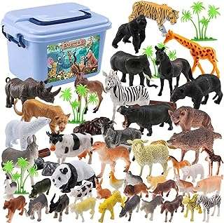 Ensemble de mini animaux dalmoon 58 pièces petites figurines d'animaux sauvages du zoo. DIAYTAR COTE D'IVOIRE  - votre partenaire pour un shopping discount en ligne réussi. Parcourez notre assortiment complet de produits discount, incluant tout ce dont vous avez besoin pour la maison, l'électroménager, l'informatique, la mode et les gadgets. Profitez de nos prix avantageux et faites des économies sur vos achats en ligne, sans compromis sur la qualité.