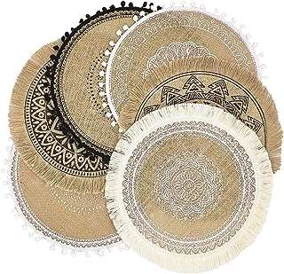 Chemins de table ronds en toile de jute rustique bohème capacin 6. Chez DIAYTAR COTE D'IVOIRE, nous vous proposons des offres folles sur une gamme complète de produits. Des articles indispensables pour votre maison, aux dernières tendances en matière de mode et de gadgets sensationnels, notre boutique en ligne saura satisfaire tous vos besoins à des prix compétitifs. Faites des affaires exceptionnelles dès maintenant !