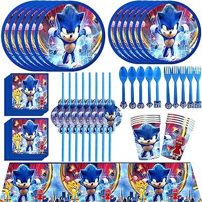 Décorations de fête d'anniversaire sonic fournitures sur le thème décorations avec nappe. DIAYTAR COTE D'IVOIRE, votre destination en ligne pour tous les produits discount dont vous avez besoin. Explorez notre large gamme de produits, allant des gadgets de dernière génération aux vêtements à la mode, en passant par les équipements informatiques et bien plus encore, le tout à des prix imbattables.