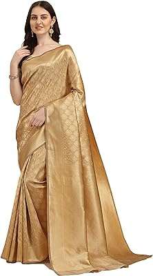 Sari en soie pour femme banarasi avec chemisier zari jacquard 55. Envie d'être à la pointe de la mode sans dépenser une fortune ? DIAYTAR COTE D'IVOIRE  vous propose une sélection de vêtements et accessoires tendance à prix cassés. Que vous cherchiez des tenues pour toute la famille ou des pièces uniques pour vous démarquer, notre boutique en ligne généraliste vous garantit des achats mode discount qui feront sensation.