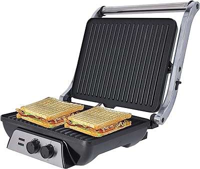 Machine à sandwich extra large olsenmark 2000 w ouverture 180 degrés avec poignée. Envie de faire des économies sans sacrifier la qualité ? Rendez-vous sur DIAYTAR COTE D'IVOIRE  ! Notre boutique en ligne généraliste vous offre un large choix de produits discount, allant des articles ménagers aux équipements électroniques, en passant par la mode et les gadgets. Faites votre shopping en toute confiance, en bénéficiant de nos prix compétitifs et de notre livraison rapide.