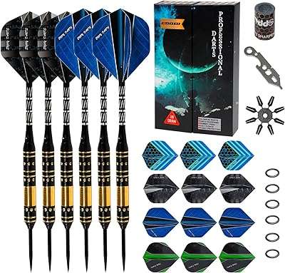 Jeu de fléchettes professionnels à pointe en acier guso 24g 22g 20g 18g avec 12. Faites des économies intelligentes sur DIAYTAR COTE D'IVOIRE, votre boutique en ligne de confiance. Avec notre large sélection de produits discount, incluant la maison, l'électroménager, l'informatique et la mode, vous trouverez tout ce dont vous avez besoin à des prix défiant toute concurrence. Ne manquez pas nos offres promotionnelles et commandez en toute simplicité dès maintenant!