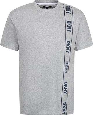 T shirt gris à col rond avec logo de la marque verticale dkny pour hommes. DIAYTAR COTE D'IVOIRE  - Votre destination en ligne pour des achats malins. Avec notre sélection de produits discount, allant de la maison à l'électronique, de la mode à l'informatique, vous pouvez économiser tout en comblant vos besoins. Ne manquez pas nos offres spéciales et réalisez des économies considérables dès aujourd'hui!