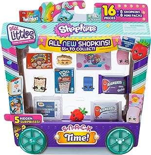 Shopkins real littles snacktime pack 8 mini pack avec 5 surprises
