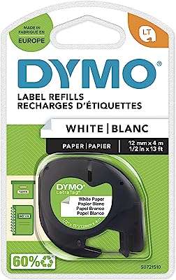 Ruban adhésif dymo letratag 12mm x 4m blanc. Découvrez DIAYTAR COTE D'IVOIRE, votre destination en ligne pour des produits discount de qualité supérieure. Achetez des articles de maison, des appareils électroménagers, des équipements informatiques, des vêtements tendance et des gadgets innovants, le tout à des prix abordables qui ne vous feront pas perdre le sommeil.