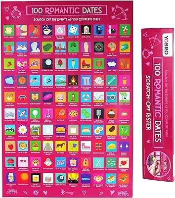 Étiquette de date à gratter upro 100 autocollant d'idées de rendez vous romantique cadeaux romantiques pour femmes. Rendez votre shopping en ligne encore plus satisfaisant avec DIAYTAR COTE D'IVOIRE . Notre boutique propose une grande variété de produits discount pour tous les aspects de votre vie, de l'équipement de la maison aux gadgets à la mode. Profitez de nos prix compétitifs et trouvez des offres incroyables sur tous vos achats !