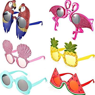 Lunettes de soleil de fête 6 pièces lunettes hawaïennes design tropical amusant. Économisez intelligemment avec DIAYTAR COTE D'IVOIRE, la boutique en ligne qui vous propose une variété de produits discount à des prix défiant toute concurrence. Des indispensables pour la maison aux gadgets les plus tendances, en passant par les dernières nouveautés en mode et en informatique, vous trouverez tout ce dont vous avez besoin pour moins cher, sans compromis sur la qualité !