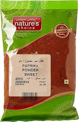 Poudre de paprika doux nature's choice 200 g. Faites des économies importantes sur tous vos achats grâce à DIAYTAR COTE D'IVOIRE, votre boutique en ligne préférée pour des offres discount exceptionnelles. Du petit électroménager à la mode tendance en passant par les gadgets high-tech, découvrez notre large sélection d'articles à prix réduits dès aujourd'hui!
