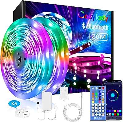 Bande lumineuse led bluetooth de 656 pieds bandes lumineuses confortables application pour smartphone. Faites des bonnes affaires en un clic avec DIAYTAR COTE D'IVOIRE  ! Notre boutique en ligne généraliste vous propose une large gamme de produits discount, de l'électroménager à l'informatique en passant par la mode et les gadgets. N'attendez plus pour économiser et équiper votre maison à prix réduits, sans compromis sur la qualité !