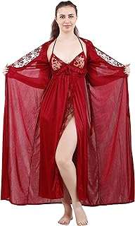 Chemise de nuit longue en satin de couleur unie pour femme ensemble. DIAYTAR COTE D'IVOIRE  - votre partenaire pour un shopping discount en ligne réussi. Parcourez notre assortiment complet de produits discount, incluant tout ce dont vous avez besoin pour la maison, l'électroménager, l'informatique, la mode et les gadgets. Profitez de nos prix avantageux et faites des économies sur vos achats en ligne, sans compromis sur la qualité.