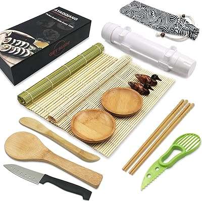 Kit de fabrication de sushis bazooka tout en un avec tapis en bambou pagaie. Chez DIAYTAR COTE D'IVOIRE, nous croyons que le shopping discount ne devrait pas signifier sacrifier la qualité. Parcourez notre boutique en ligne pour trouver des prix imbattables sur une large sélection de produits, allant de l'électroménager à la mode. Achetez malin avec DIAYTAR COTE D'IVOIRE  !