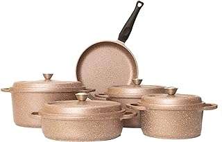 Batterie de cuisine 9 pièces falz nova gold pink cocotte 20. DIAYTAR COTE D'IVOIRE  - La boutique en ligne qui rend le shopping abordable! Découvrez notre sélection de produits discount, comprenant des équipements informatiques, des appareils électroménagers, des vêtements tendance et bien plus encore, tous à des prix défiant toute concurrence.
