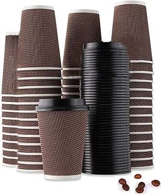 Tasse à boire shaya 50 tasses café jetables en relief en spirale avec couvercles. À la recherche de bonnes affaires ? DIAYTAR COTE D'IVOIRE  est là pour vous aider ! Découvrez notre boutique en ligne remplie de produits discount, des dernières tendances en mode aux gadgets les plus recherchés. Ne manquez pas nos prix imbattables !