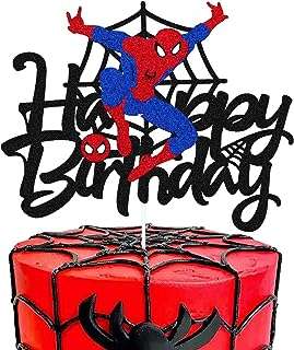 Confettis ! décoration de gâteau joyeux anniversaire super spider araignée pailletée pour garçon. DIAYTAR COTE D'IVOIRE  - La boutique en ligne qui rend les bonnes affaires accessibles à tous. Parcourez notre sélection de produits discount, de l'électroménager pratique à la mode abordable, tout en profitant de notre engagement envers la qualité. Ne payez plus trop cher pour ce dont vous avez besoin, faites vos achats malins chez nous !