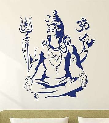 Sticker mural en vinyle pvc pour la méditation du seigneur shiva. Parfaitement adapté aux chasseurs de bonnes affaires, DIAYTAR COTE D'IVOIRE  vous offre une expérience de shopping en ligne unique. Notre sélection abondante de produits discount, incluant des articles essentiels pour la maison, l'électroménager, l'informatique, la mode et les gadgets, garantit que vous trouverez ce que vous cherchez sans vous ruiner.
