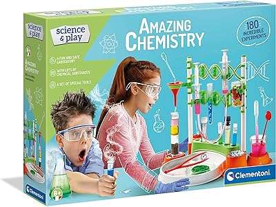 Clementoni 61728 science & play amazing chemistry ensemble scientifique laboratoire et expériences pour enfants. DIAYTAR COTE D'IVOIRE  - Votre solution en ligne pour des achats discount sans compromis. Plongez dans notre univers où vous trouverez tout ce dont vous avez besoin, de l'électroménager aux articles tendance en passant par les produits informatiques. Faites des économies sans sacrifier la qualité chez nous !