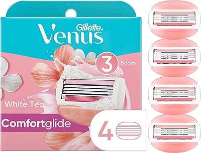 Rasoirs pour femmes gillette venus comfortglide 4 unités barre de gel parfumée au thé. Trouvez les meilleures affaires en ligne chez DIAYTAR COTE D'IVOIRE  - une boutique généraliste offrant une variété de produits discount allant de l'électroménager aux articles high-tech, sans oublier les vêtements et les accessoires tendances. Découvrez un choix incroyable de produits de qualité à des prix imbattables !