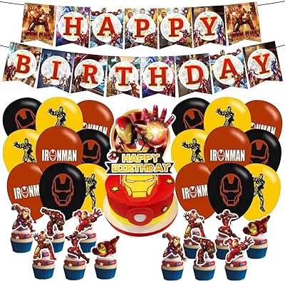 Décorations de fête d'anniversaire iron man 32 pièces tomys fournitures. Vous cherchez des bonnes affaires en ligne ? Rendez-vous sur DIAYTAR COTE D'IVOIRE, votre destination idéale pour des produits discount dans tous les secteurs. Trouvez des offres incroyables sur des produits essentiels tels que l'électroménager, l'informatique et la mode. Économisez tout en faisant des achats intelligents chez nous.