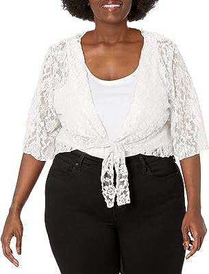 Pull en dentelle à manches 3 4 grande taille star vixen pour femme. DIAYTAR COTE D'IVOIRE  - votre guichet unique pour des produits discount dans tous les domaines. Redécorez votre maison, améliorez votre cuisine, restez à la pointe de la mode et profitez des derniers gadgets, le tout à des prix exceptionnels. Dites adieu aux achats coûteux et bienvenue aux bonnes affaires !