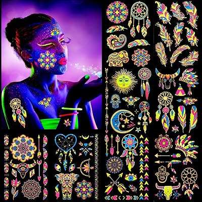 8 grands tatouages ​​temporaires néon brillant dans le noir motifs assortis. Faites des économies sans compromis sur la qualité avec DIAYTAR COTE D'IVOIRE . Notre boutique en ligne propose une variété de produits discount de la maison à l'électroménager, en passant par l'informatique et les accessoires de mode. Soyez à l'affût des offres spéciales et des remises exceptionnelles pour réaliser de bonnes affaires !