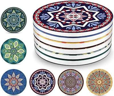 Sous verres en céramique absorbants silvar avec base en liège empêchent les meubles de la saleté. Découvrez DIAYTAR COTE D'IVOIRE, votre destination en ligne pour des produits discount de qualité supérieure. Achetez des articles de maison, des appareils électroménagers, des équipements informatiques, des vêtements tendance et des gadgets innovants, le tout à des prix abordables qui ne vous feront pas perdre le sommeil.