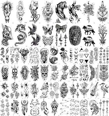 Dayong petits tatouages ​​temporaires imperméables 60 feuilles de faux tatouages autocollant de tatouage bras pour adultes. DIAYTAR COTE D'IVOIRE, le choix intelligent pour des acheteurs avisés. Parcourez notre vaste collection de produits à prix réduits, allant des articles ménagers aux gadgets futuristes, pour des achats malins en un clic.