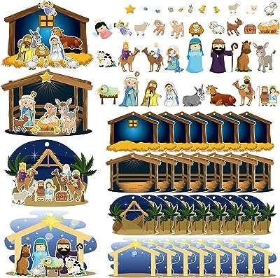 32 feuilles de décorations de crèche en carton décorations de noël avec et corde. Découvrez DIAYTAR COTE D'IVOIRE, votre boutique en ligne discount préférée pour des achats malins. Trouvez tout ce dont vous avez besoin, de la maison à l'électroménager, de l'informatique à la mode, et profitez de prix imbattables sur notre gamme de produits variée et de qualité.