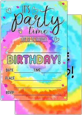 Invitations de fête d'anniversaire pour adolescents invitation à une tie dye pour filles et garçons. Préparez-vous à des économies massives avec DIAYTAR COTE D'IVOIRE . Nous offrons une sélection variée de produits discount, allant des articles ménagers aux gadgets en passant par l'électronique et la mode. Achetez intelligemment et profitez de prix avantageux sur tous vos achats chez nous.