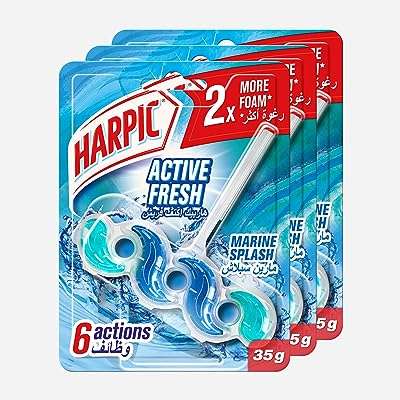 Barre de toilette harpic active fresh marine splash 35 g. DIAYTAR COTE D'IVOIRE  est votre allié pour des achats discount de qualité. Explorez notre boutique en ligne et découvrez notre gamme complète de produits pour la maison, l'électroménager, l'informatique, la mode et les gadgets, le tout à des prix avantageux qui ne sacrifient pas la qualité.
