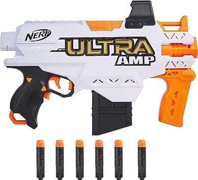 Le blaster motorisé nerf ultra amp avec clip de fléchettes en caoutchouc. DIAYTAR COTE D'IVOIRE  - Votre destination discount pour tous vos besoins. Parcourez notre collection de produits de haute qualité, allant de la maison à l'électroménager, de l'informatique à la mode, et trouvez les meilleures offres en ligne. Profitez de nos prix imbattables et faites des économies dès maintenant!