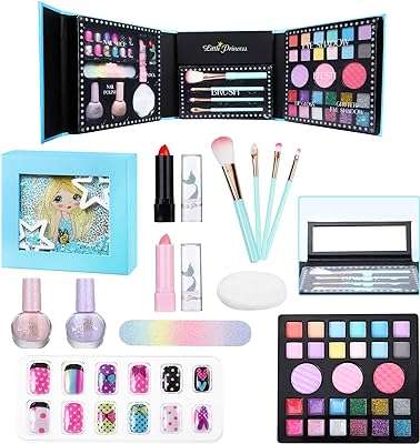 Ensemble de maquillage pour filles bleu. DIAYTAR COTE D'IVOIRE  - votre adresse en ligne pour des achats malins. Profitez de nos prix réduits sur une large gamme de produits, d'une sélection d'articles pour la maison aux dernières tendances de la mode, en passant par les équipements électroniques et les accessoires informatiques. Sans compromis sur la qualité, nous rendons le shopping abordable pour tous.