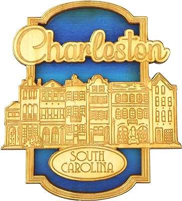 Accessoire rainbow row charleston caroline du sud aimant souvenir en bois sculpté décoration pour réfrigérateur. DIAYTAR COTE D'IVOIRE  - Votre fournisseur en ligne pour des produits de qualité à des prix discount. Explorez notre boutique en ligne pour trouver des offres incroyables sur des articles allant des accessoires de mode aux appareils électroniques, en passant par les produits de jardinage et les jouets pour enfants.