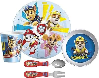 Service de table 5 pièces paw patrol de zack designs assiette bol. DIAYTAR COTE D'IVOIRE  est la solution idéale pour les amateurs de bonnes affaires. Notre boutique en ligne propose une gamme complète de produits discount, allant des articles pour la maison à l'informatique, en passant par l'électroménager et la mode. Faites des économies sur vos achats tout en bénéficiant de produits de qualité chez DIAYTAR COTE D'IVOIRE .
