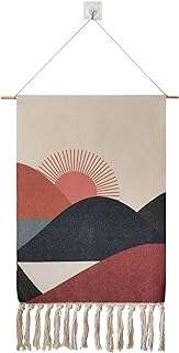 Tapisserie murale tissée en macramé 20" x 34" extra large bohème. DIAYTAR COTE D'IVOIRE  - La destination en ligne pour les chasseurs de bonnes affaires ! Parcourez notre sélection incroyable de produits discount, comprenant tout, des appareils ménagers aux gadgets dernier cri. Faites des économies sans sacrifier la qualité avec DIAYTAR COTE D'IVOIRE .