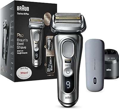 Rasoir électrique braun series 9 pro head 4 +1 avec étui de chargement portable pour homme. Ne payez pas le prix fort lorsque vous pouvez obtenir des produits discount de qualité chez DIAYTAR COTE D'IVOIRE  ! Notre boutique en ligne généraliste regorge d'offres incroyables pour la maison, l'électroménager, l'informatique et la mode. Faites des économies dès maintenant et découvrez notre sélection à prix réduits.