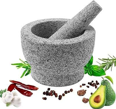 Ensemble mortier et pilon en pierre naturelle beauenty molcajete mexicano pierre. Bienvenue chez DIAYTAR COTE D'IVOIRE, votre destination en ligne pour des produits discount à prix imbattables ! Que vous ayez besoin d'électroménager, d'articles pour la maison, de gadgets high-tech, de vêtements à la mode ou d'accessoires informatiques, nous avons tout ce qu'il vous faut. Faites des économies tout en profitant de la meilleure qualité grâce à notre large gamme de produits.