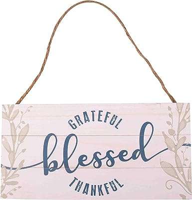 Gsm brands grateful blessed thankful 1375 x 69 panneau à suspendre en bois. Ne dépensez pas plus que nécessaire - choisissez DIAYTAR COTE D'IVOIRE  pour vos achats en ligne. Parcourez notre vaste sélection d'articles discount, allant des produits pour la maison à l'électroménager, en passant par l'informatique, la mode et les gadgets, et profitez de remises exceptionnelles. Avec des prix aussi attractifs, vous pourrez économiser tout en vous offrant des produits de qualité.
