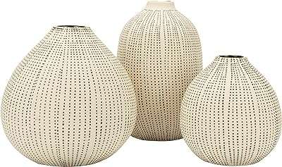 Vase en grès blanc creative co op avec motif à pois noirs (lot de 3). Découvrez DIAYTAR COTE D'IVOIRE, votre partenaire en ligne pour des achats malins et économiques. Parcourez notre sélection discount de produits pour la maison, l'électroménager, l'informatique, la mode et les gadgets et trouvez les meilleures offres du marché. Profitez de la qualité à prix réduit dès aujourd'hui, grâce à notre boutique en ligne pratique et facile à utiliser.