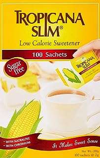 Édulcorant tropicana slim zéro calorie faible en calories 100 sachets 200. À la recherche de bons plans ? Rendez-vous sur DIAYTAR COTE D'IVOIRE, votre partenaire en ligne pour des produits discount de qualité. Parcourez notre large éventail de produits, allant de l'électroménager de pointe à la mode tendance, et profitez d'économies incroyables tout en apportant une touche de style à votre vie quotidienne.