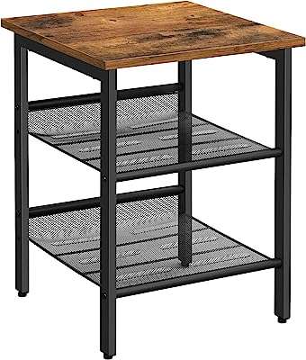 Table d'appoint vasajel table de chevet avec 2 étagères réglables en maille. Découvrez DIAYTAR COTE D'IVOIRE, votre destination en ligne pour des produits discount de qualité supérieure. Achetez des articles de maison, des appareils électroménagers, des équipements informatiques, des vêtements tendance et des gadgets innovants, le tout à des prix abordables qui ne vous feront pas perdre le sommeil.